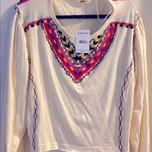 Free People peasant style top size L